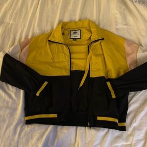 Yellow, White, Pink and Navy Windbreaker